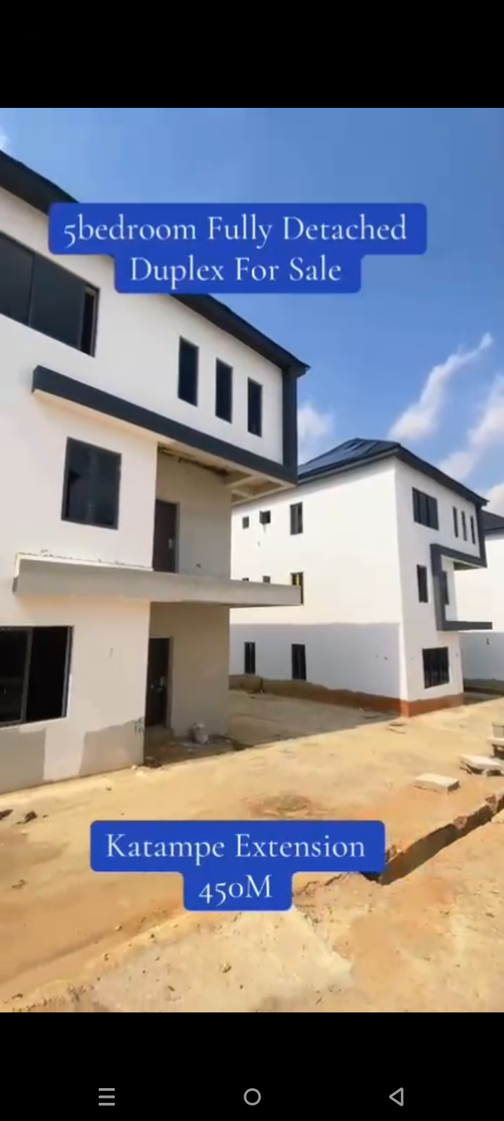 5 bedrooms Fully Detached duplex with BQ