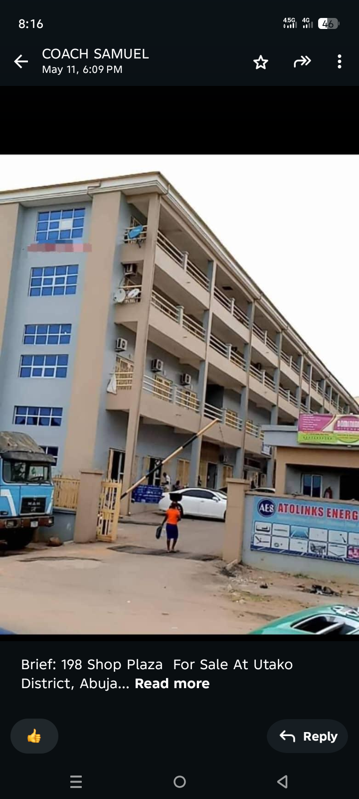 198 Shop Plaza  For Sale At Utako District, Abuja