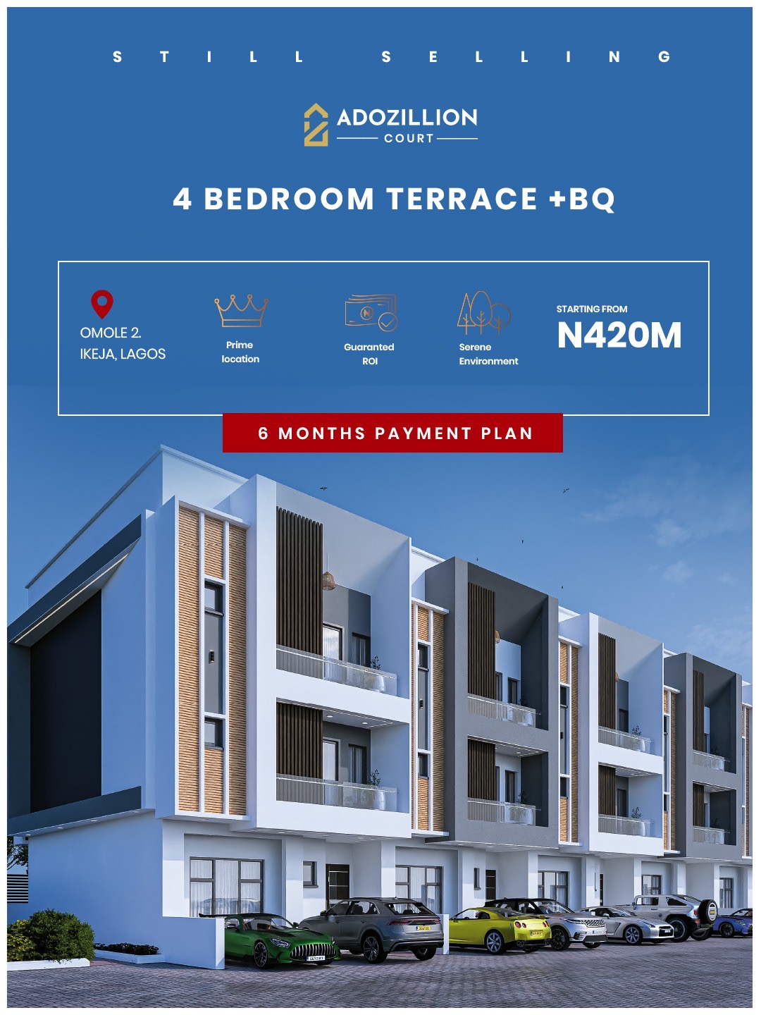 4 Bedroom terrace duplex + BQ for sale at Omole Ikeja