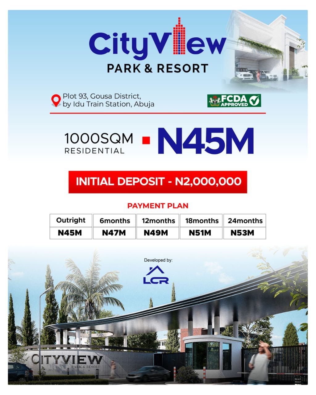 C of O Land for sale at Abuja starting with N9M