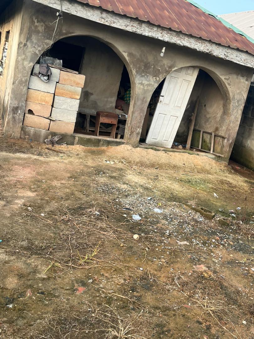 2 flat setback on a  half plot of land at IGANDO LAGOS